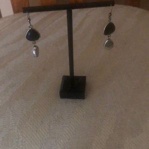 Brighton black and silver earrings